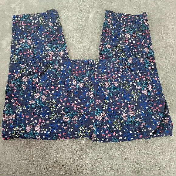 Talbots Navy Floral Capris - Picture 5 of 9